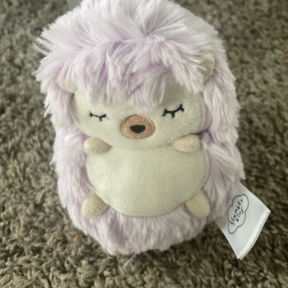 Purple Hedgehog Stuffed Animal lavender